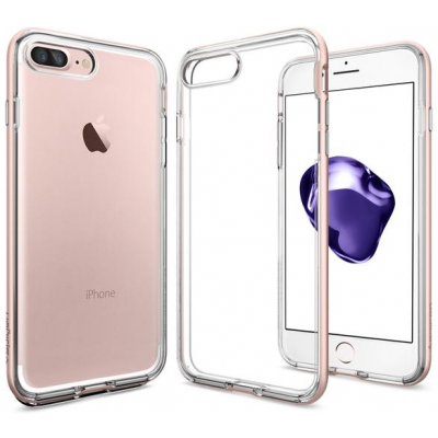 Spigen Neo Hybrid Crystal (iPhone 7 Plus) - Roséguld