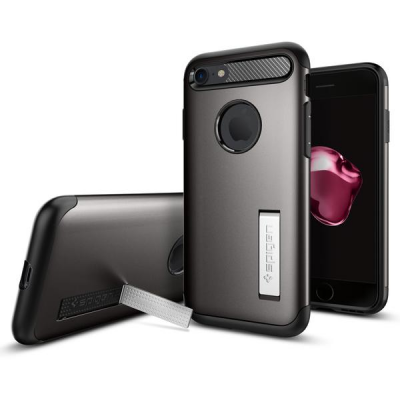 Spigen Slim Armor (iPhone 7) - Gun metal