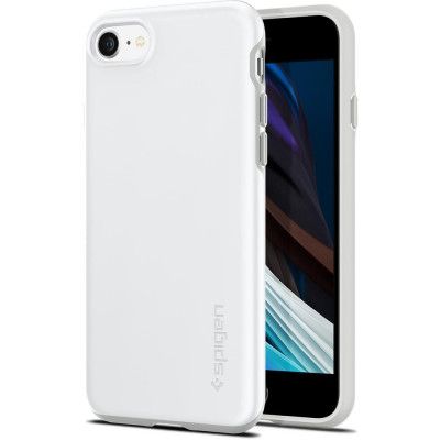SPIGEN Thin Fit Pro mobilskal iPhone 7/8/Se 2020 Vit