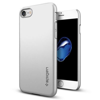 SPIGEN Thin Fit Skal till Apple iPhone 7 - Silver