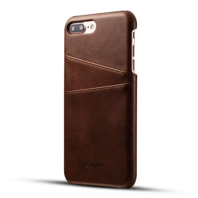 Super Mobilskal med kortplatser iPhone 7 - Coffee