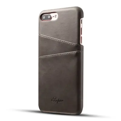 Super Mobilskal med kortplatser iPhone 7 - Grå