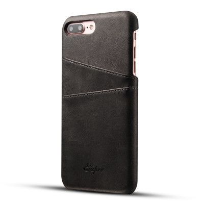 Super Mobilskal med kortplatser iPhone 7 - Svart