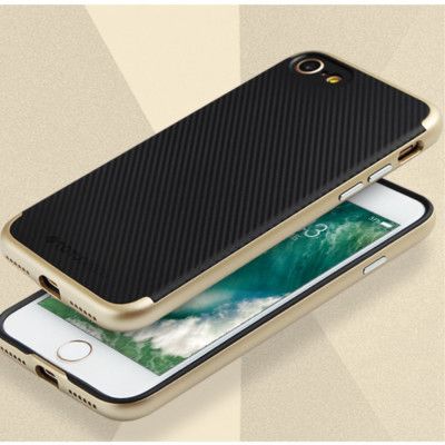 ToTu Carbon Fiber Skal till Apple iPhone 7 - Gold (Gold)