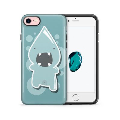 Tough mobilskal till Apple iPhone 7/8 - Argt Bubbelmonster - Blå