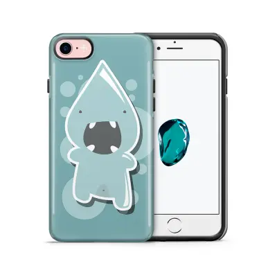 Tough mobilskal till Apple iPhone 7/8 - Argt Bubbelmonster - Blå