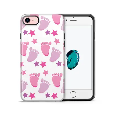 Tough mobilskal till Apple iPhone 7/8 - Babyfötter - Rosa