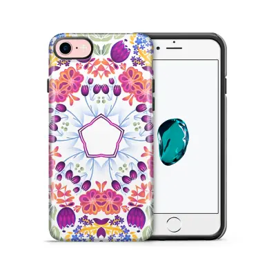 Tough mobilskal till Apple iPhone 7/8 - Blommor Hexagon