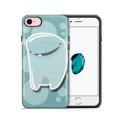Tough mobilskal till Apple iPhone 7/8 - Bubbelmonster - Blå