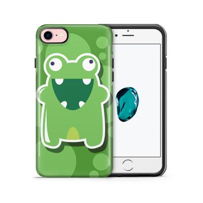 Tough mobilskal till Apple iPhone 7/8 - Bubbelmonster Groda - Grön