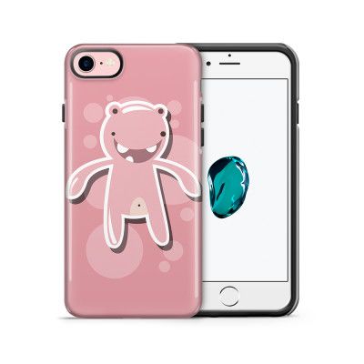 Tough mobilskal till Apple iPhone 7/8 - Bubbelmonster - Rosa