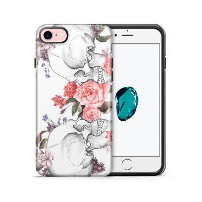 Tough mobilskal till Apple iPhone 7/8 - Dödskallar rosor