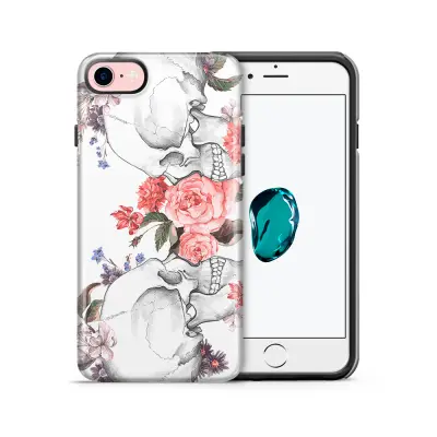 Tough mobilskal till Apple iPhone 7/8 - Dödskallar rosor