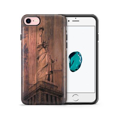 Tough mobilskal till Apple iPhone 7/8 - Frihetsgudinnan trä