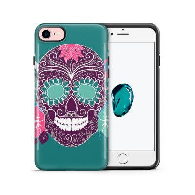 Tough mobilskal till Apple iPhone 7/8 - Glad dödskalle - Grön