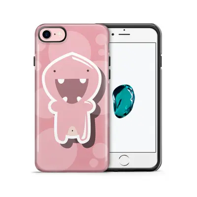 Tough mobilskal till Apple iPhone 7/8 - Glatt Bubbelmonster - Rosa