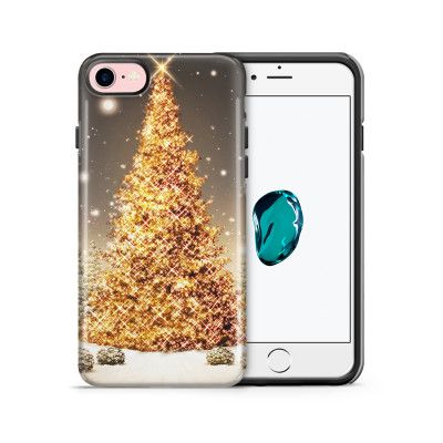 Tough mobilskal till Apple iPhone 7/8 - Glimmrande Julgran