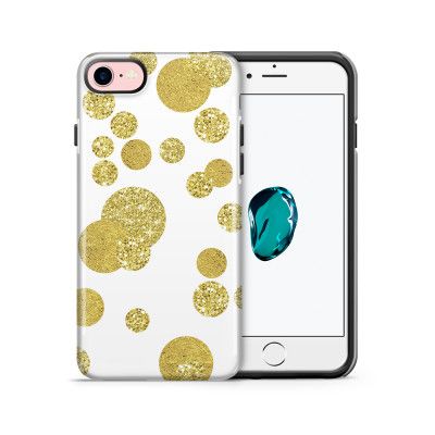 Tough mobilskal till Apple iPhone 7/8 - Guldkonfetti