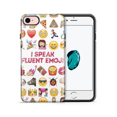 Tough mobilskal till Apple iPhone 7/8 - I speak fluent Emoji