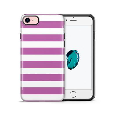 Tough mobilskal till Apple iPhone 7/8 - Linjer - Lila