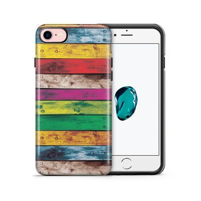 Tough mobilskal till Apple iPhone 7/8 - Målade brädor