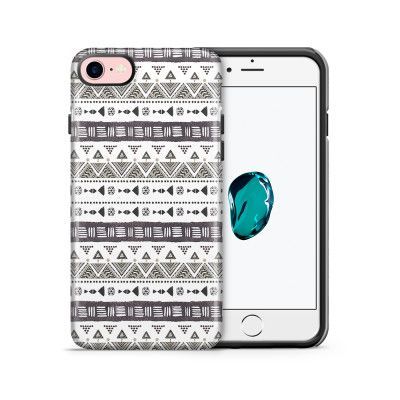 Tough mobilskal till Apple iPhone 7/8 - Mönster - Svart/Vit