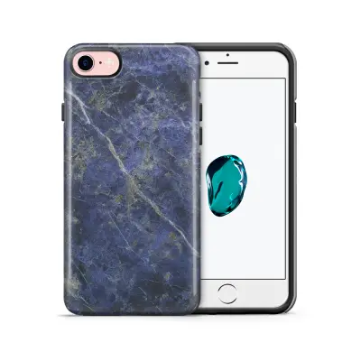 Tough mobilskal till Apple iPhone 7/8 - Marble - Blå