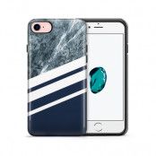 Tough mobilskal till Apple iPhone 7/8 - Marble Navy