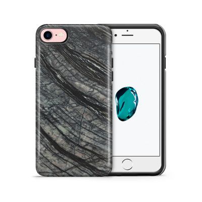 Tough mobilskal till Apple iPhone 7/8 - Marble - Svart/Grå