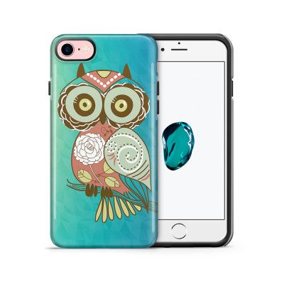 Tough mobilskal till Apple iPhone 7/8 - Orientalisk uggla - Blå