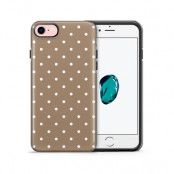 Tough mobilskal till Apple iPhone 7/8 - Polka - Brun