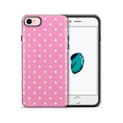 Tough mobilskal till Apple iPhone 7/8 - Polka - Lila