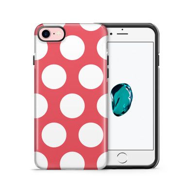 Tough mobilskal till Apple iPhone 7/8 - Polka - Magenta