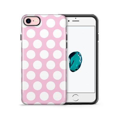 Tough mobilskal till Apple iPhone 7/8 - Polka - Rosa