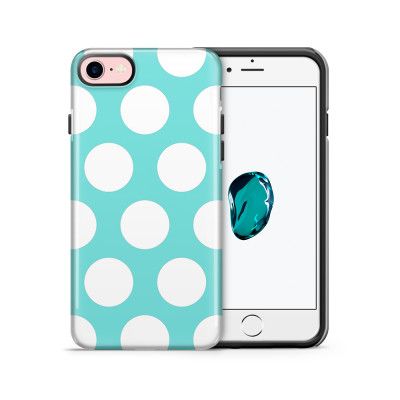 Tough mobilskal till Apple iPhone 7/8 - Polka - Turkos