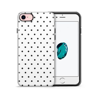 Tough mobilskal till Apple iPhone 7/8 - Polka - Vit