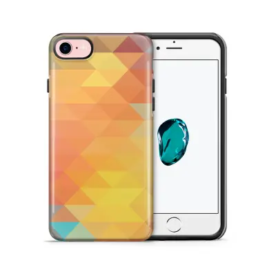 Tough mobilskal till Apple iPhone 7/8 - Polygon - Gul