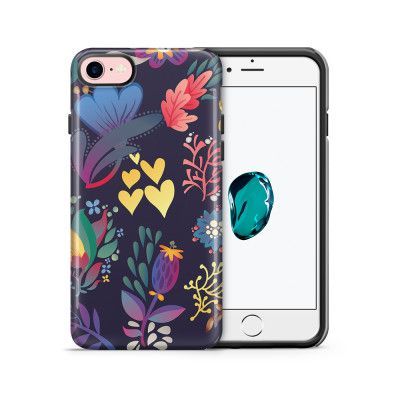 Tough mobilskal till Apple iPhone 7/8 - Retro blommor