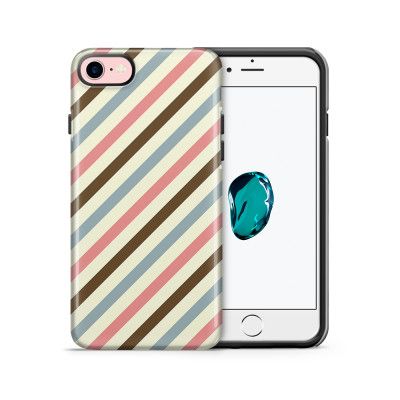 Tough mobilskal till Apple iPhone 7/8 - Retro ränder