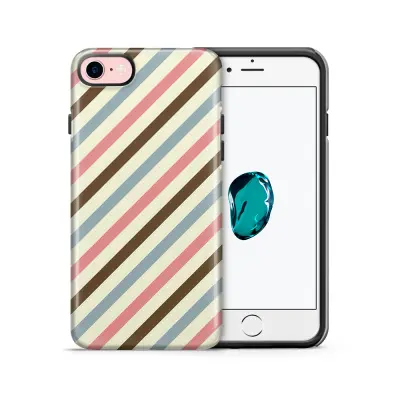 Tough mobilskal till Apple iPhone 7/8 - Retro ränder