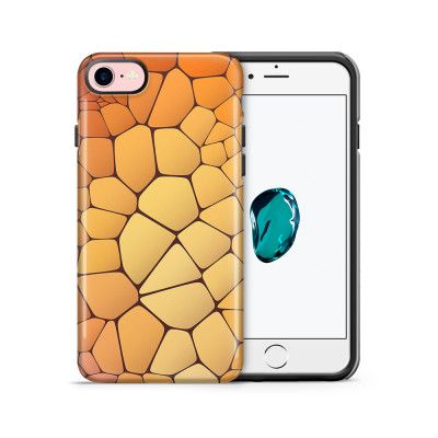 Tough mobilskal till Apple iPhone 7/8 - Skifferstenar - Orange
