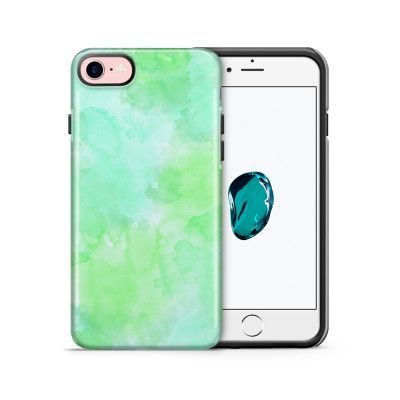 Tough mobilskal till Apple iPhone 7/8 - Vattenfärg - Grön