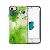 Tough mobilskal till Apple iPhone 7/8 - Vattenfärg - Grön