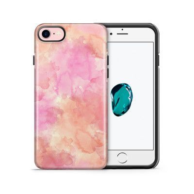 Tough mobilskal till Apple iPhone 7/8 - Vattenfärg - Rosa