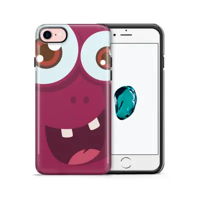 Tough mobilskal till Apple iPhone 7/8 - Vinrött monster