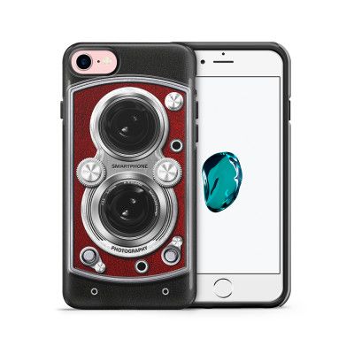 Tough mobilskal till Apple iPhone 7/8 - Vintage Camera Red