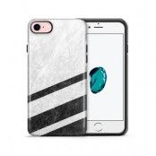 Tough mobilskal till Apple iPhone 7/8 - White Striped Marble