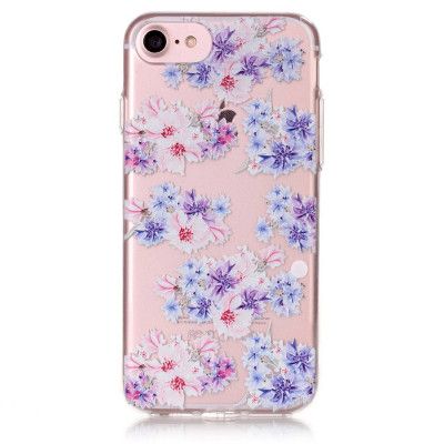TPU Mobilskal iPhone 7 - Blommotiv