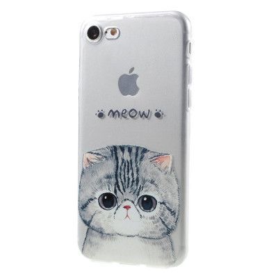 TPU Mobilskal iPhone 7 - Söt Katt