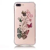 TPU Mobilskal till iPhone 7 Plus - Färgrika Fjärilar